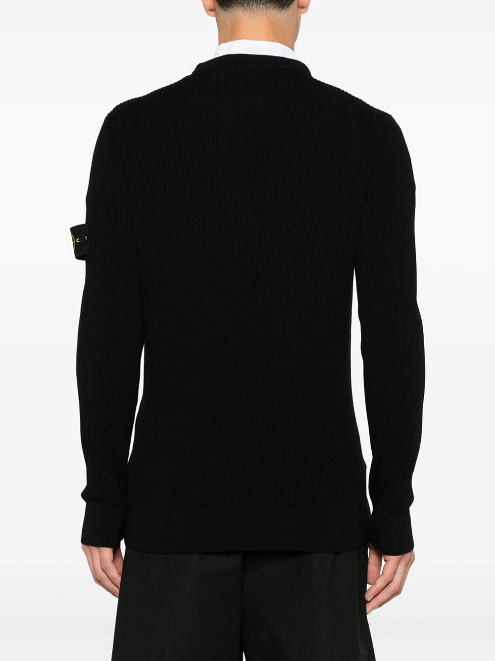STONE ISLAND Stone Island Men Crewneck Sweater With Ribbed Trims