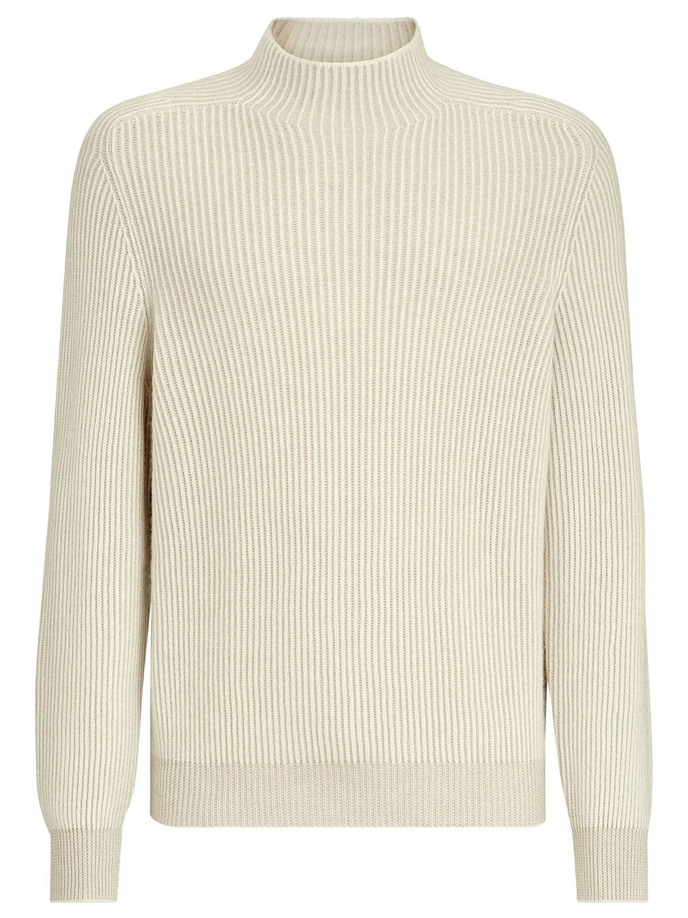 Brunello Cucinelli Men Cashmere English Rib Turtleneck Sweater