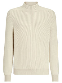 Brunello Cucinelli Men Cashmere English Rib Turtleneck Sweater