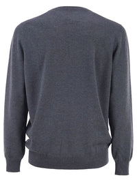 Brunello Cucinelli Men Cashmere Crew Neck Sweater