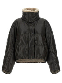 Brunello Cucinelli Women Padded Leather Jacket