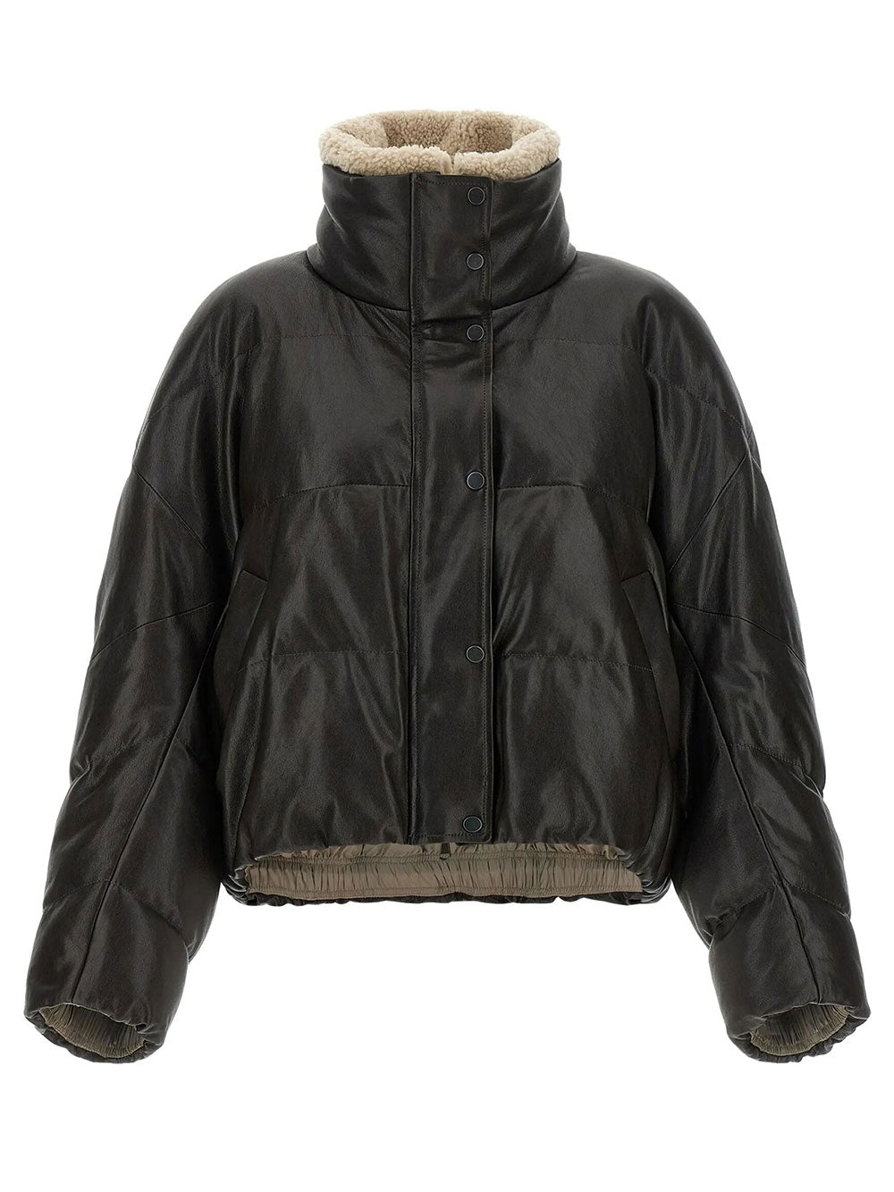 BRUNELLO CUCINELLI Padded Leather Jacket Women