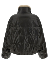 Brunello Cucinelli Women Padded Leather Jacket