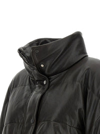 Brunello Cucinelli Women Padded Leather Jacket
