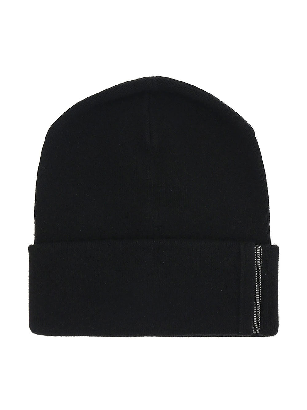 Brunello Cucinelli Women Ribbed Cashmere Knit Beanie With Monili Detail