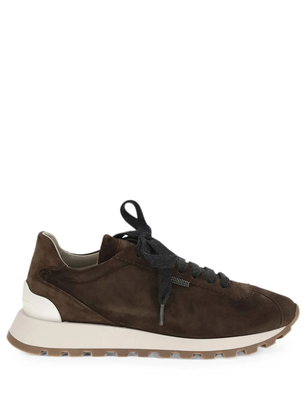 BRUNELLO CUCINELLI Suede Runners With Shiny Tab Women