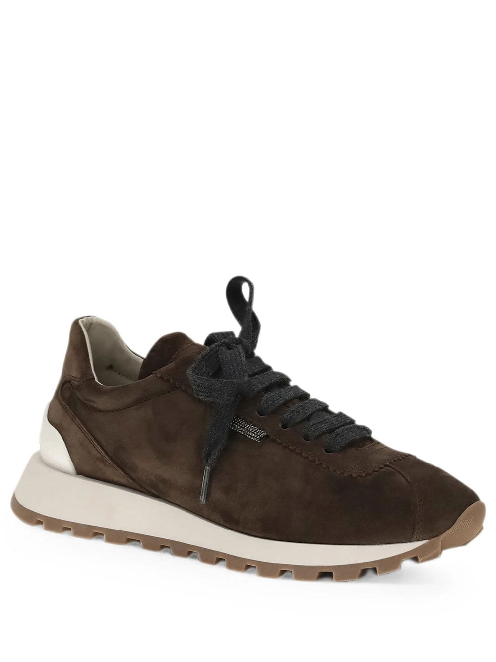 BRUNELLO CUCINELLI Suede Runners With Shiny Tab Women