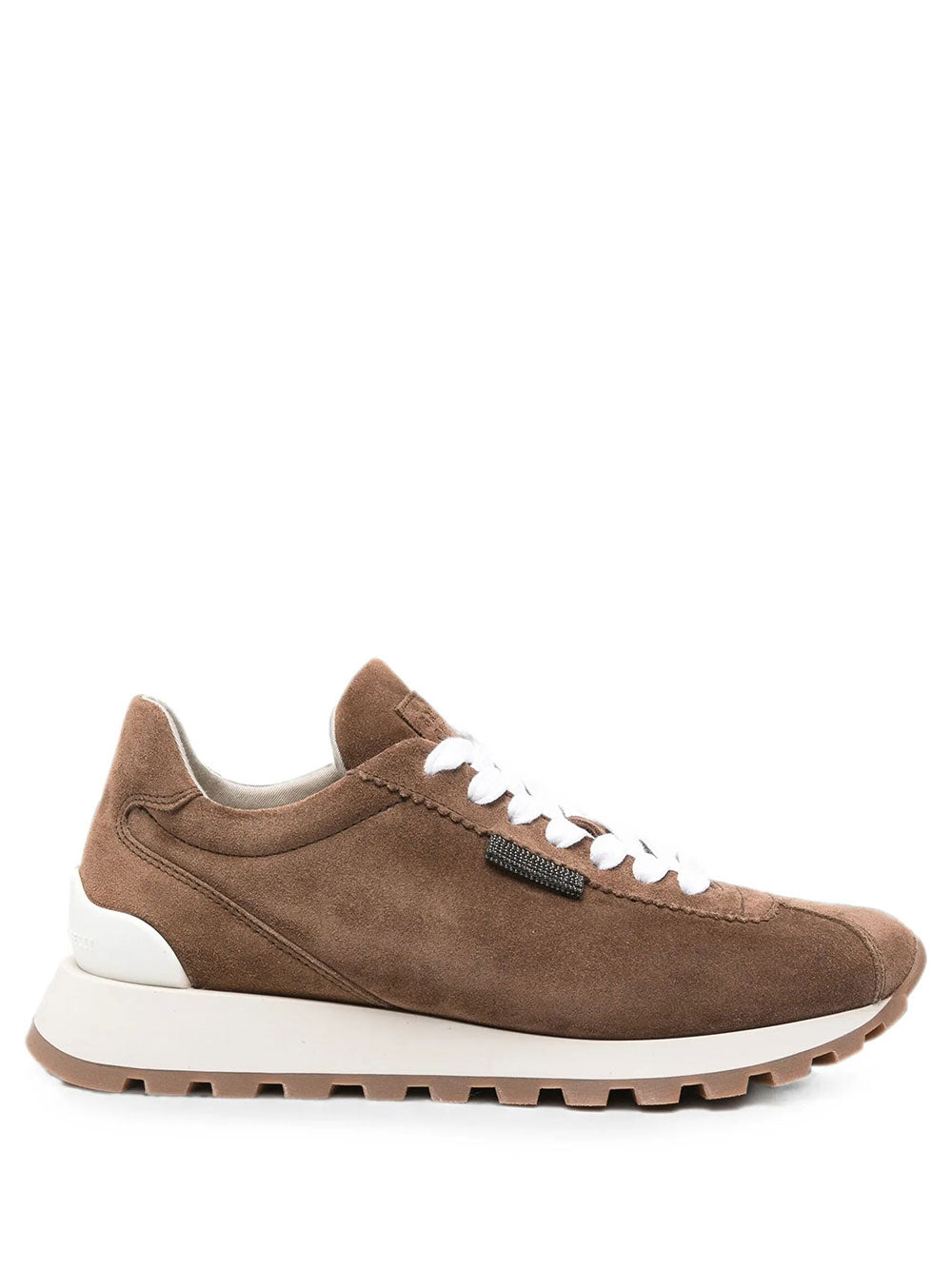 BRUNELLO CUCINELLI Suede Runners With Shiny Tab Women