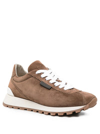 BRUNELLO CUCINELLI Brunello Cucinelli Women Suede Runners With Shiny Tab