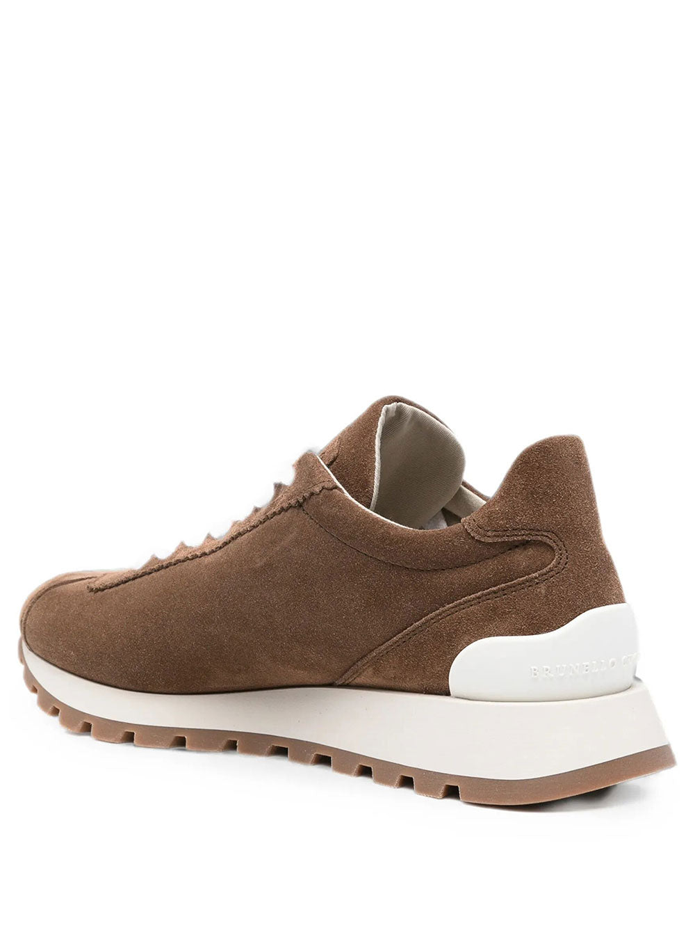 BRUNELLO CUCINELLI Suede Runners With Shiny Tab Women