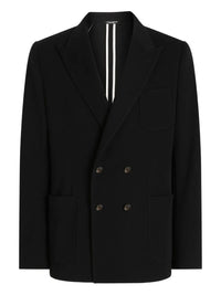 Dolce & Gabbana Men Double-Breasted Wool Blazer