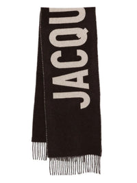 JACQUEMUS "L`Écharpe Jacquemus" In Lana Con Frange E Logo Women