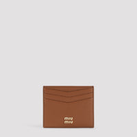 Miu Miu Calf Leather Card Case Women