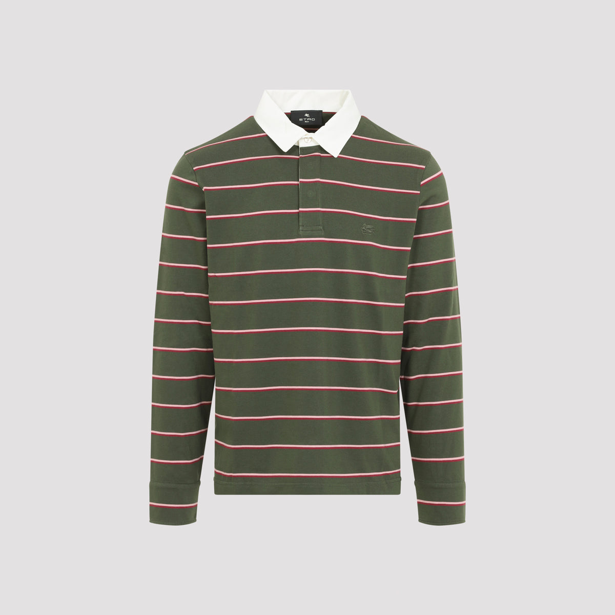Etro L/S Striped Polo Men
