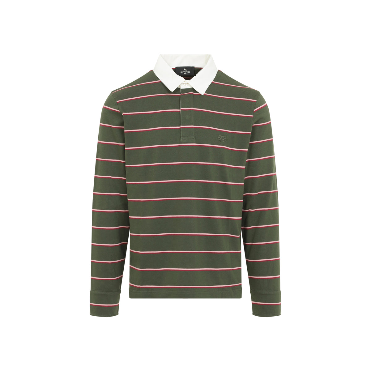 Etro L/S Striped Polo Men