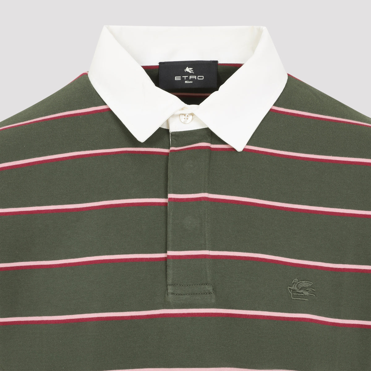 Etro L/S Striped Polo Men