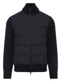 MONCLER Cardigan Imbottito In Lana Con Zip Women