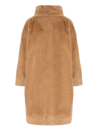 HERNO High-Neck Faux-Fur Coat Women