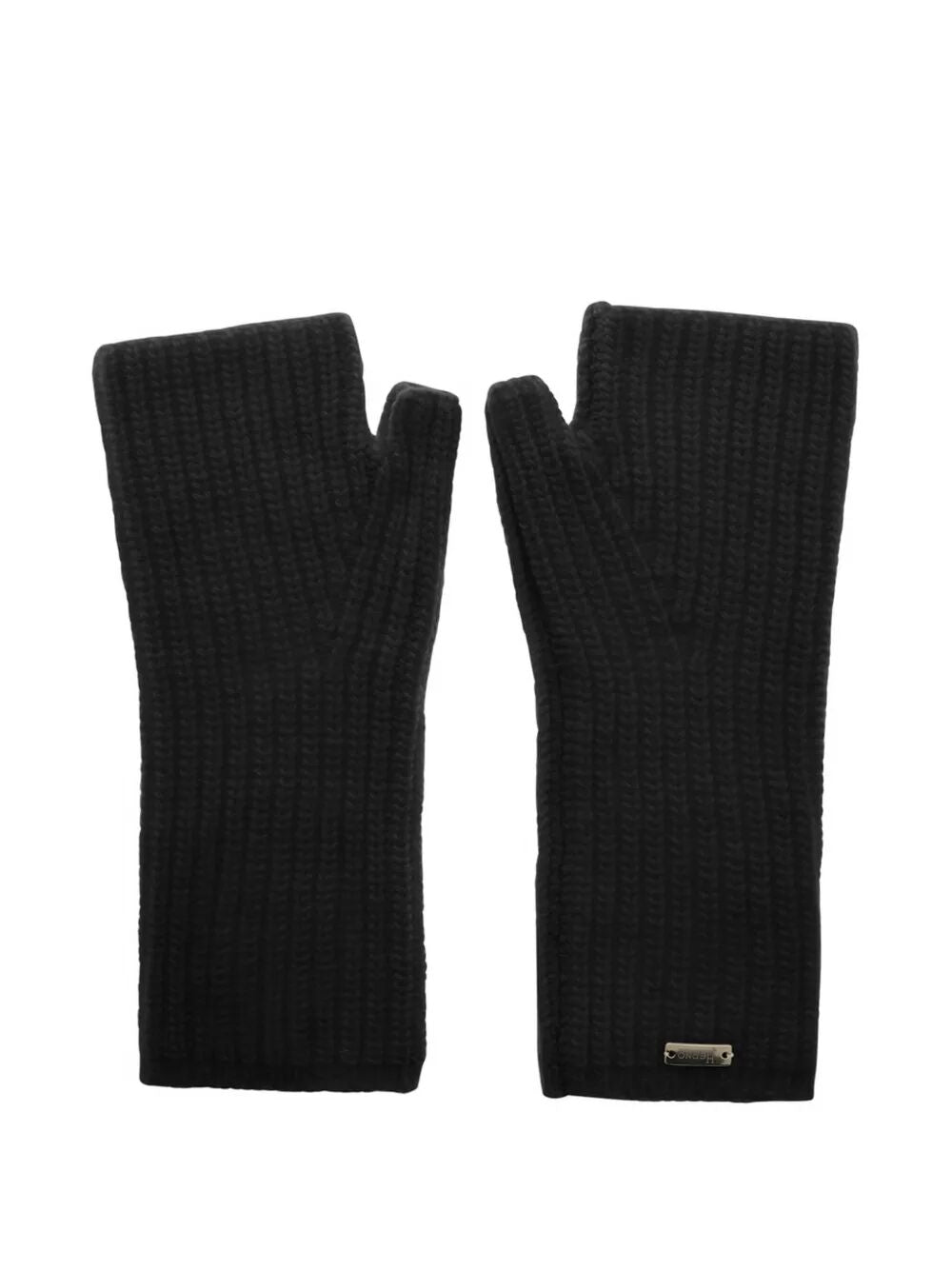 HERNO Wool Ribbed Muffs Women