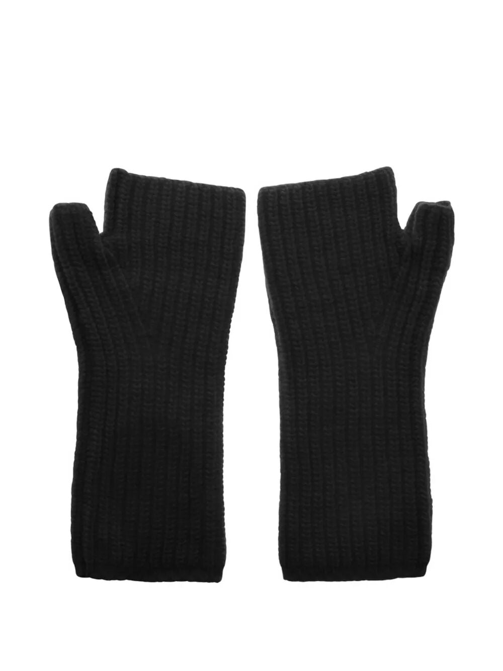 Herno Women Wool Ribbed Muffs