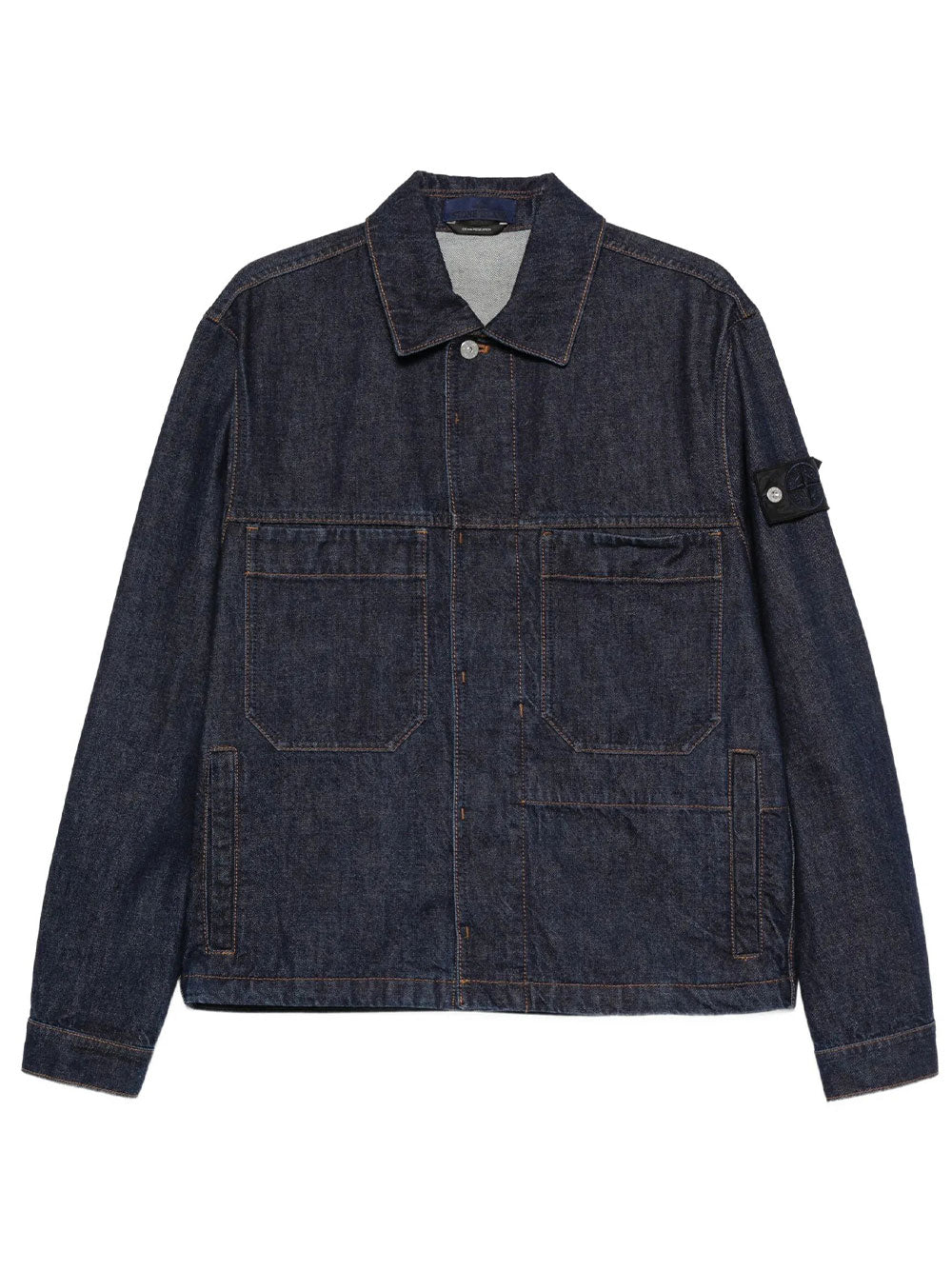STONE ISLAND Denim Collection: Coach Jacket Con Bottoni Women