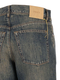 Fendi Women Denim Trousers