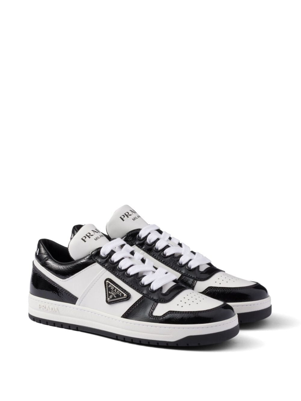 PRADA Downtown Leather Sneakers Women
