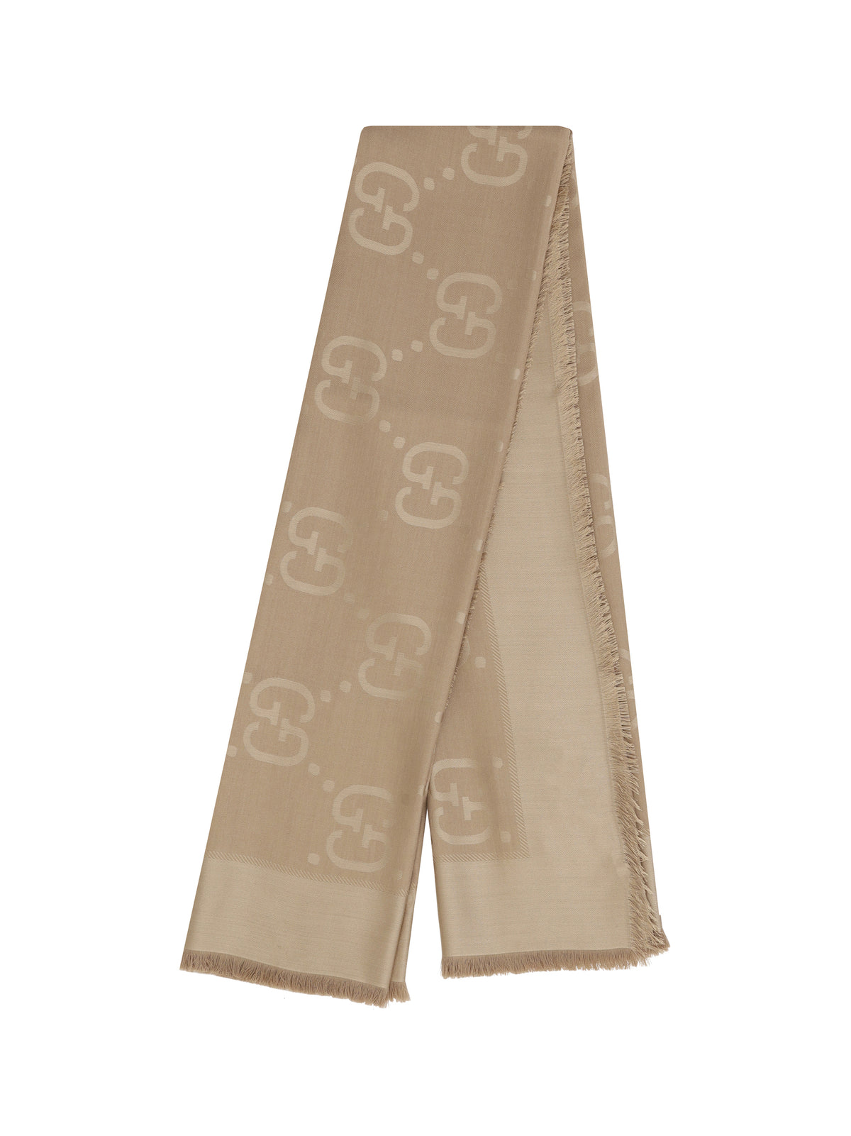 Gucci Women Scarf In Wool And Silk