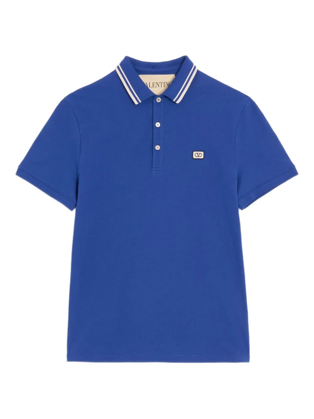 VALENTINO GARAVANI Cotton Piqué Polo Shirt With Vlogo Patch Women
