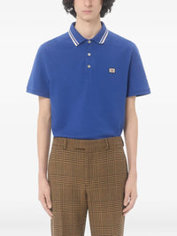 VALENTINO GARAVANI Valentino Garavani Men Cotton Piqué Polo Shirt With Vlogo Patch