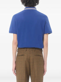 VALENTINO GARAVANI Valentino Garavani Men Cotton Piqué Polo Shirt With Vlogo Patch