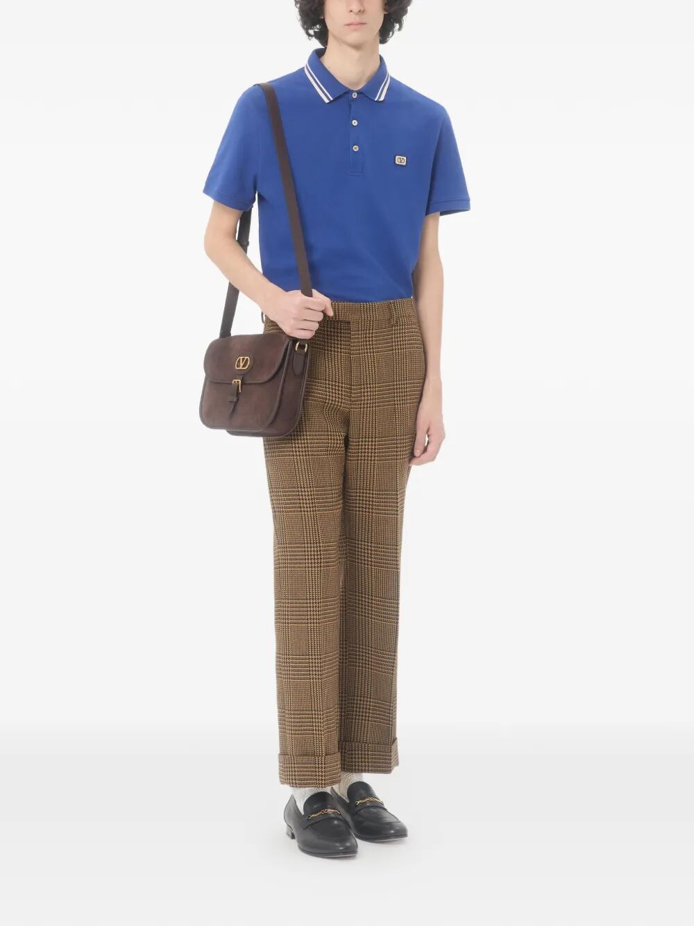 VALENTINO GARAVANI Valentino Garavani Men Cotton Piqué Polo Shirt With Vlogo Patch