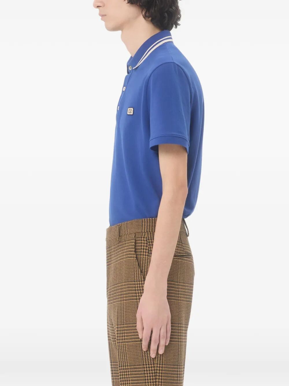 VALENTINO GARAVANI Valentino Garavani Men Cotton Piqué Polo Shirt With Vlogo Patch