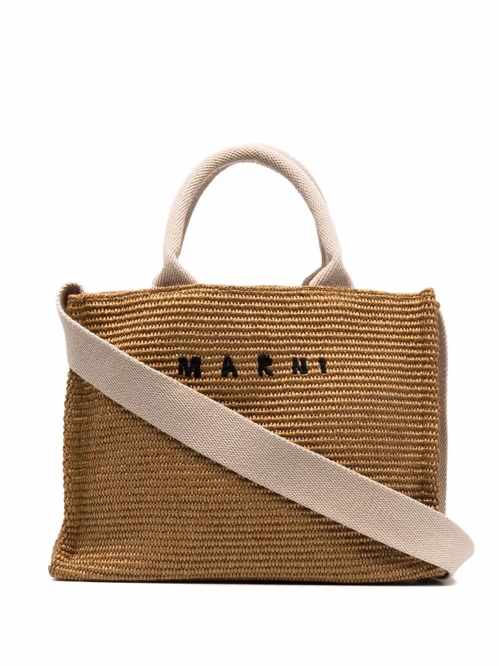 MARNI Marni Women Raffia-Effect Small Tote Bag