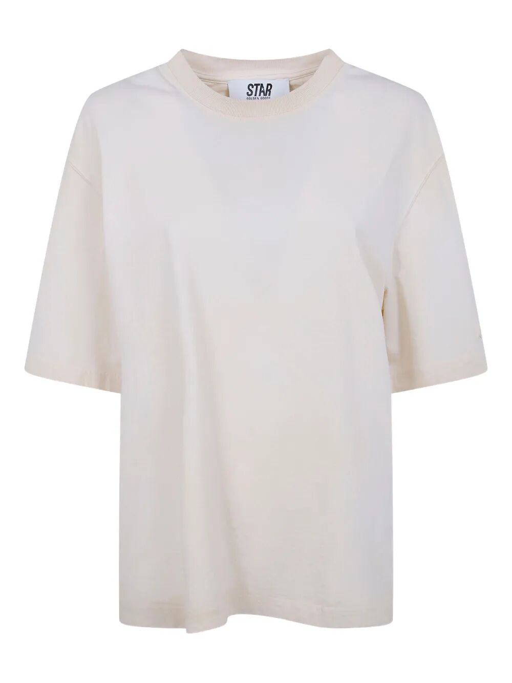 Golden Goose Men Star Unisex Vintage-Effect Cotton T-Shirt With Print On The Back