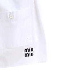 MIU MIU Miu Miu Women Multipocket Miniskirt With Embroidered Logo