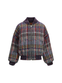 Missoni Women Caperdoni Check Wool Bomber