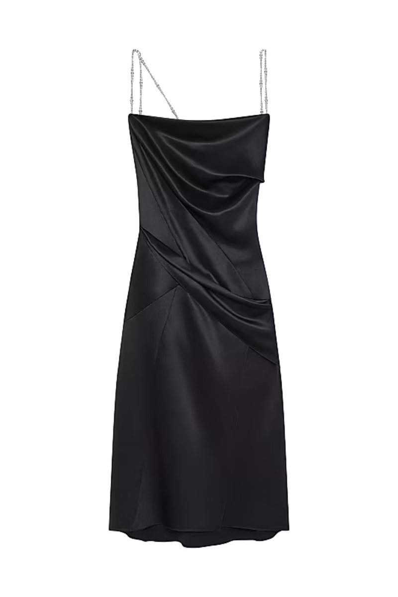 Givenchy Dress With Pearls And Straps_Black