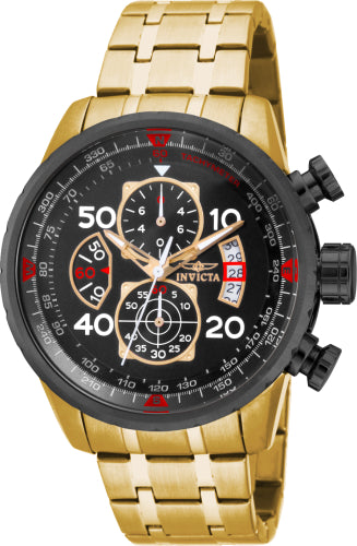 Invicta Men's Aviator Black Dial Watch - 17206