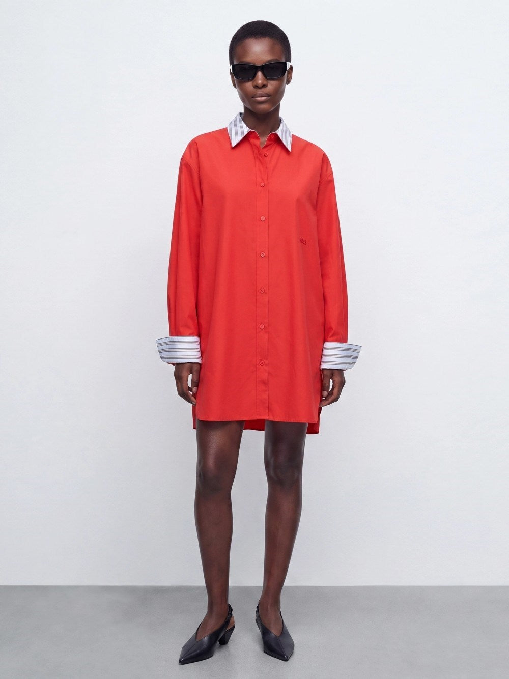 Loewe Women Popeline Mini Dress