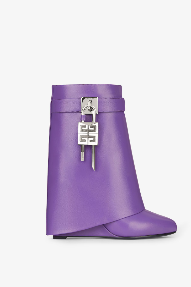 Givenchy Givenchy Shark Lock Ankle Boots 90Mm_Ultraviolet