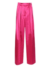 Dries Van Noten Women Wide Pink Trousers