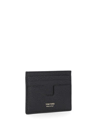 Tom Ford Tom Ford Men T Line Grained Leather Card Holder
