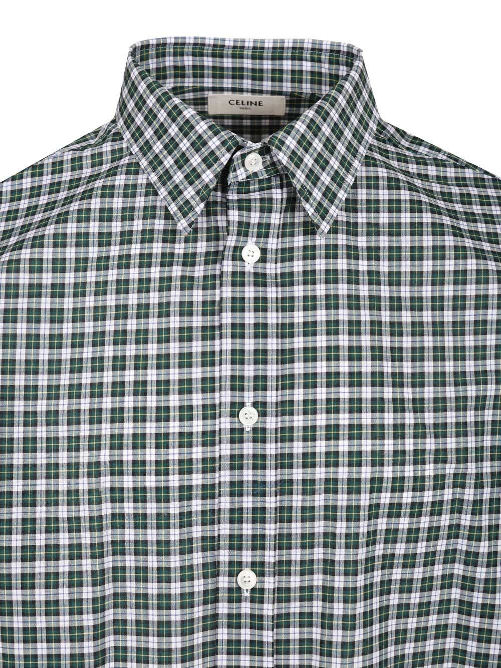 Celine Celine Men Wide Tartan Shirt