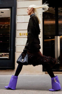 Givenchy Givenchy Shark Lock Ankle Boots 90Mm_Ultraviolet