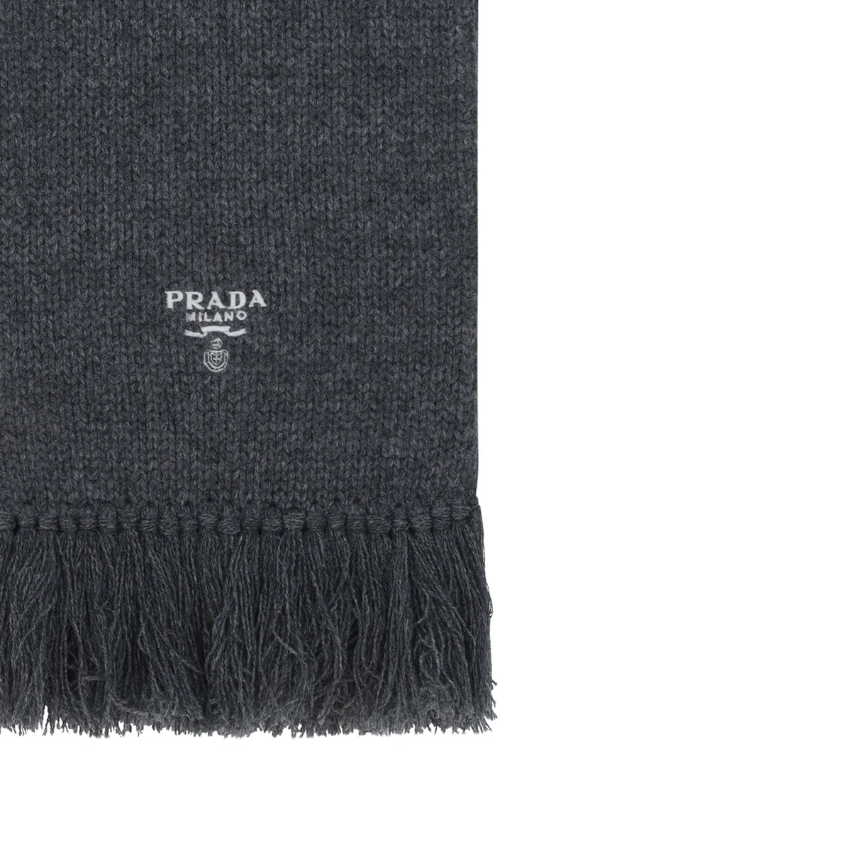 Prada Cashmere Logo Scarf Men