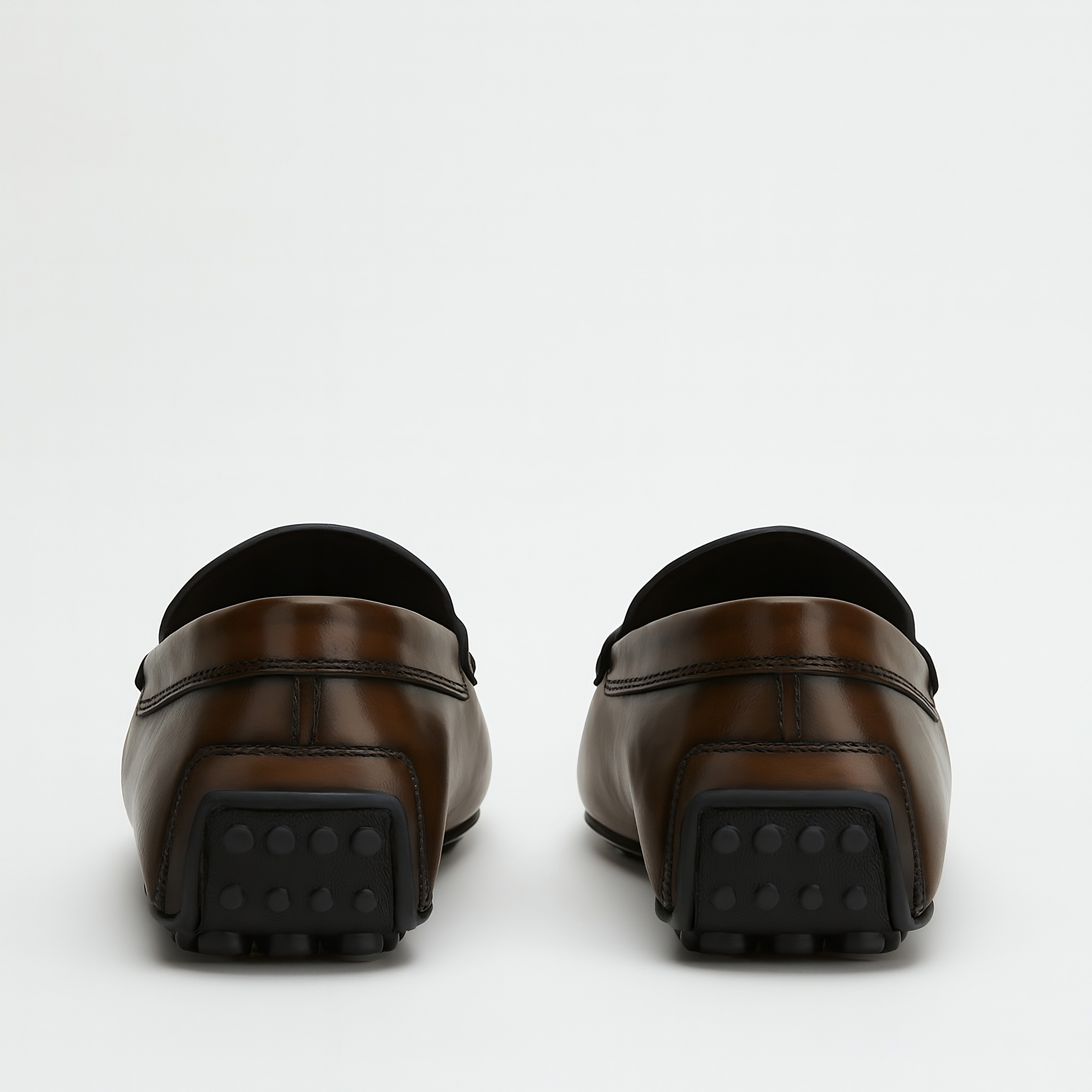 Tods Leather Double T Buckle Gommino Driving Shoes