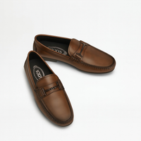 Tods Leather Double T Buckle Gommino Driving Shoes
