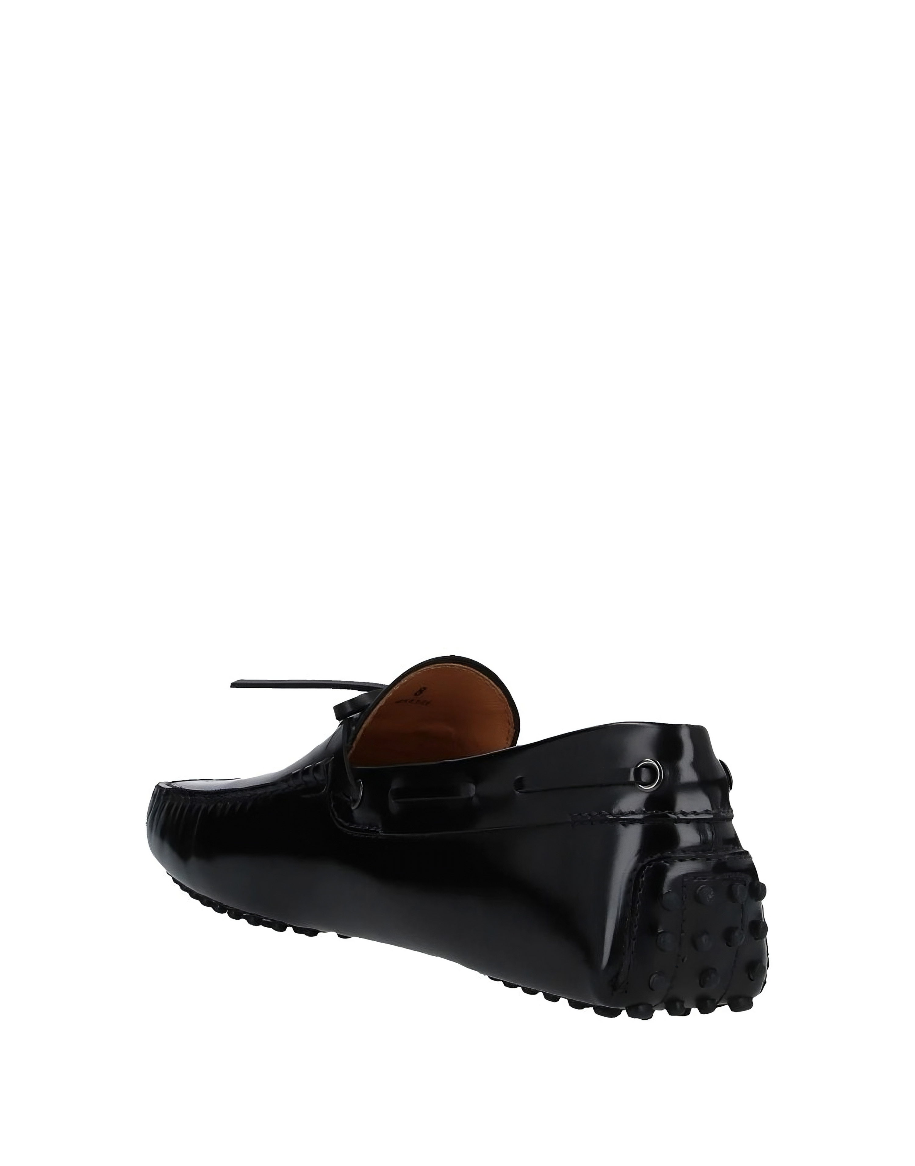 Tods Glossy Leather Gommino Driving Shoes Black