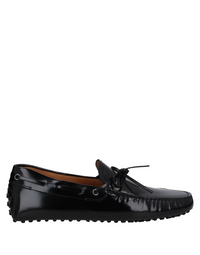 Tods Glossy Leather Gommino Driving Shoes Black